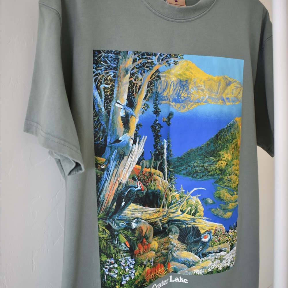 Nike ACG Scenic Graphic Tee - Olive Green